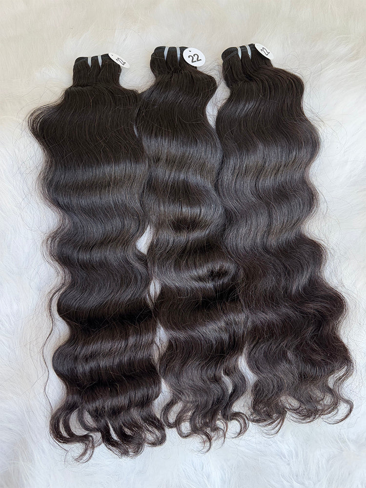 Indian Luxe Virgin wavy Hair Bundle Deal