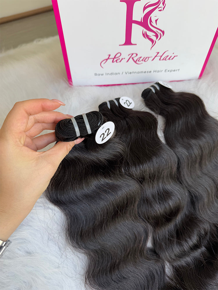 Indian Luxe Virgin wavy Hair Bundle Deal