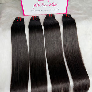 Raw Cambodian Straight Double Drawn Hair Bundle Deal One Donor hair