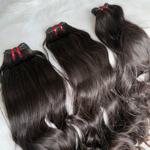 Raw Cambodian Egg Curly Double Drawn Hair Bundle Deal