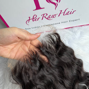 Raw Indian Curly 5X5 HD lace Closure