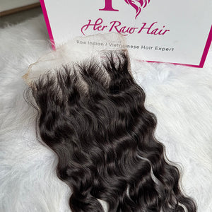Raw Indian Curly 5X5 HD lace Closure