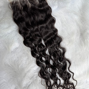 Raw Indian Curly 5X5 HD lace Closure