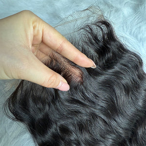 Raw Indian Curly 5X5 HD lace Closure