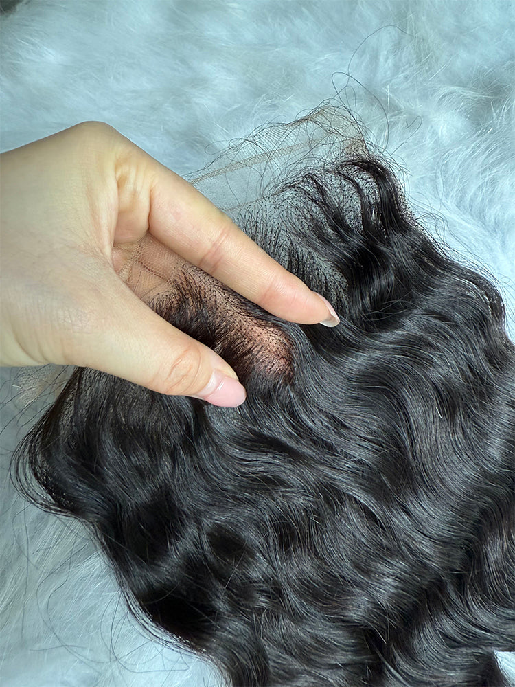 Raw Indian Curly 5X5 HD lace Closure