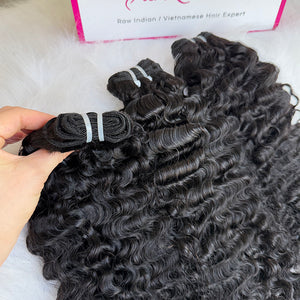 Indian Luxe Virgin Burmese curly  Hair Bundle Deal