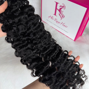 Indian Luxe Virgin Burmese curly  Hair Bundle Deal