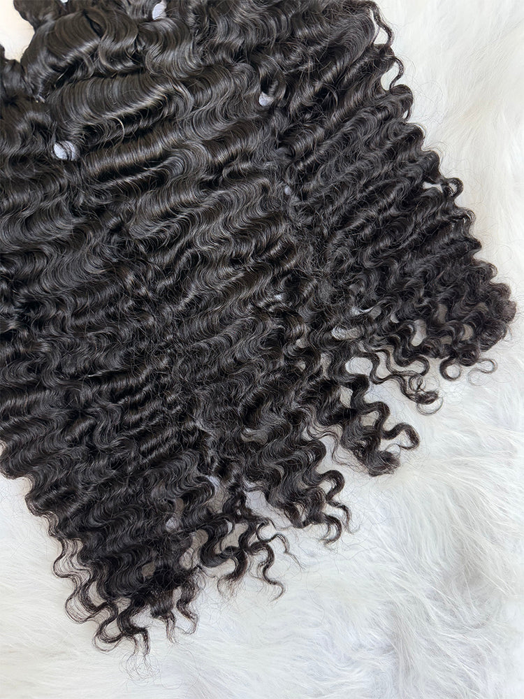 Indian Luxe Virgin Burmese curly  Hair Bundle Deal