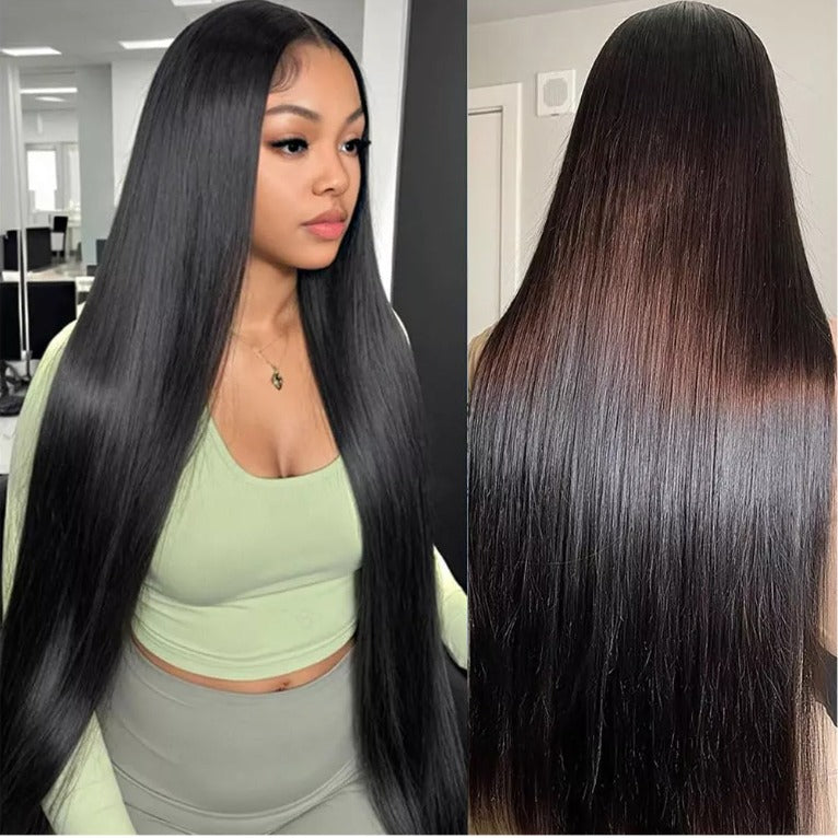Indian Luxury Straight virgin hair HD Lace closure wig