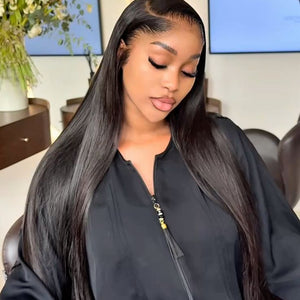 Indian Luxury Straight virgin hair lace frontal wig