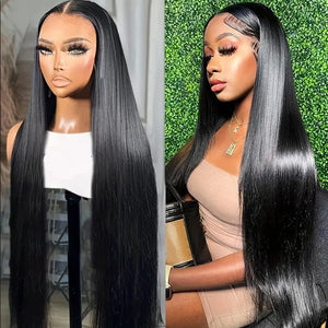 Indian Luxury Straight virgin hair lace frontal wig
