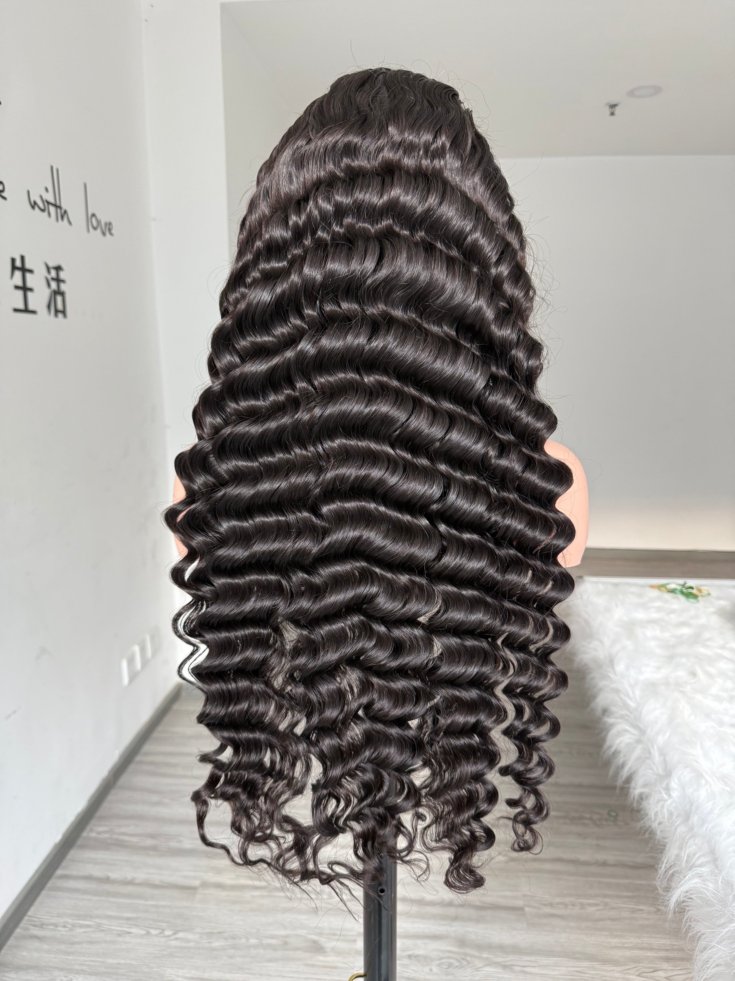 Indian Luxury Loose deep virgin hair lace frontal wig