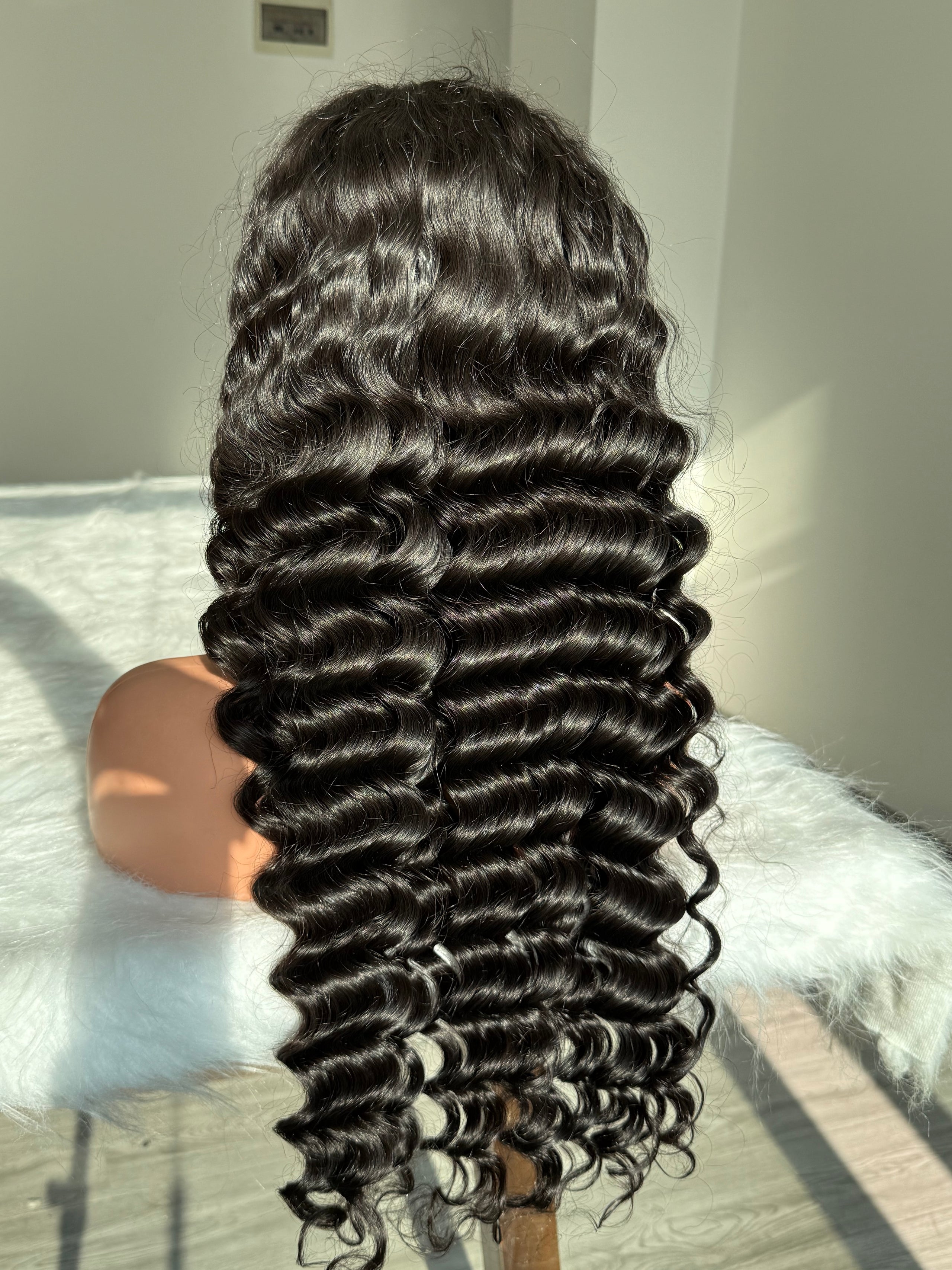 Indian Luxury Loose deep virgin hair lace frontal wig