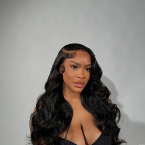 Indian Luxury Body wave virgin hair lace frontal wig
