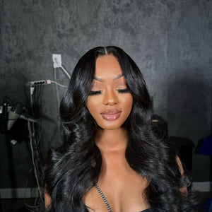 Indian Luxury Body wave virgin hair HD Lace closure wig