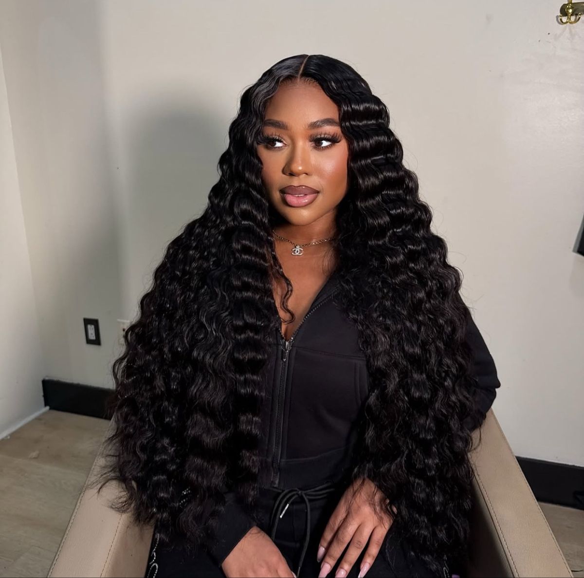Indian Luxury loose deep wave virgin hair HD Lace closure wig