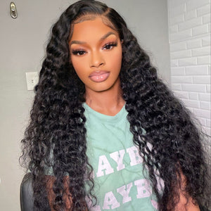 Indian Luxury Loose deep virgin hair lace frontal wig