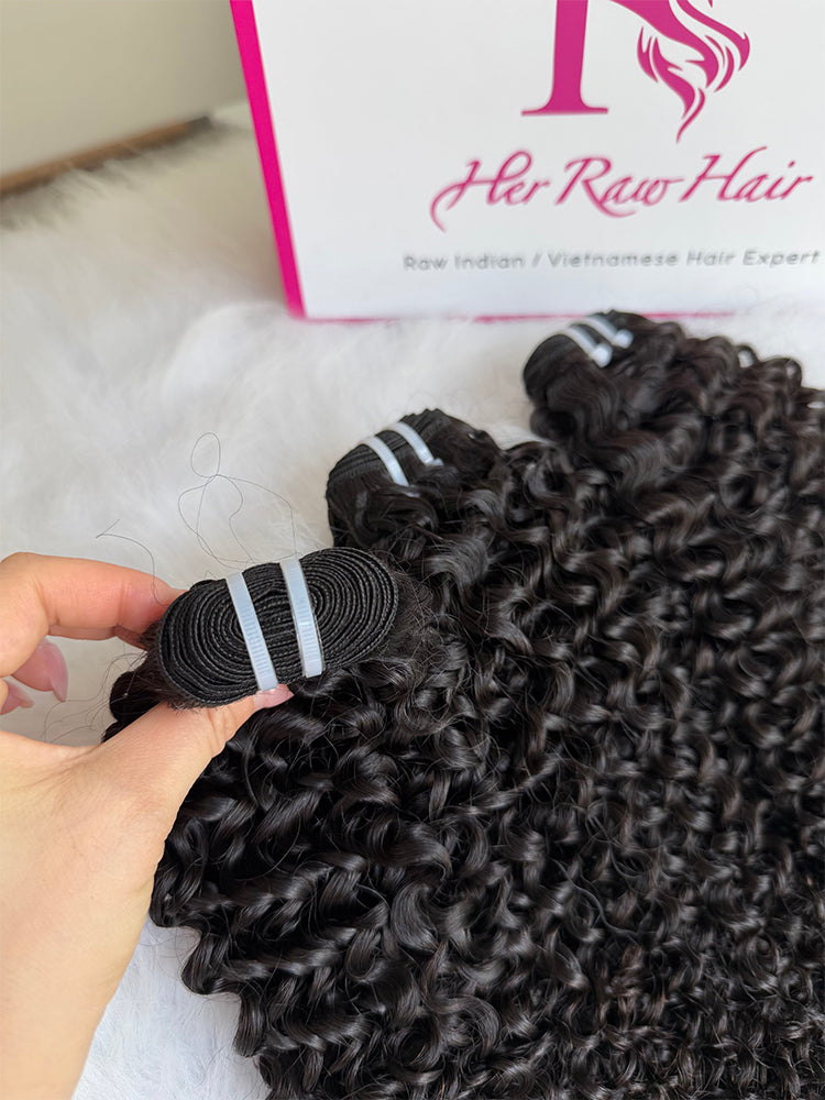 Indian Luxe Virgin Curly Hair Bundle Deal
