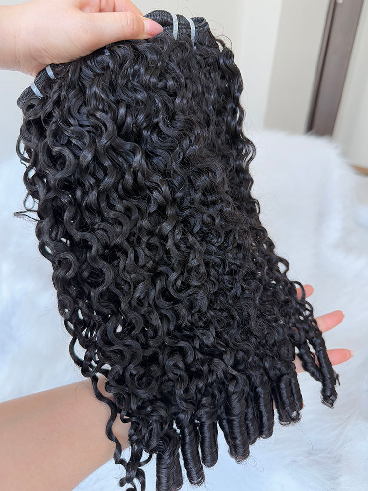 Indian Luxe Virgin Burmese Spiral Hair Bundle Deal