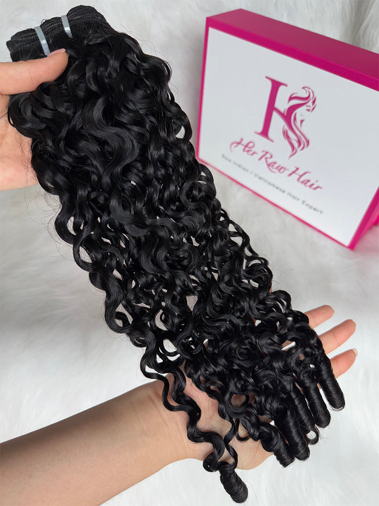 Indian Luxe Virgin Burmese Spiral Hair Bundle Deal