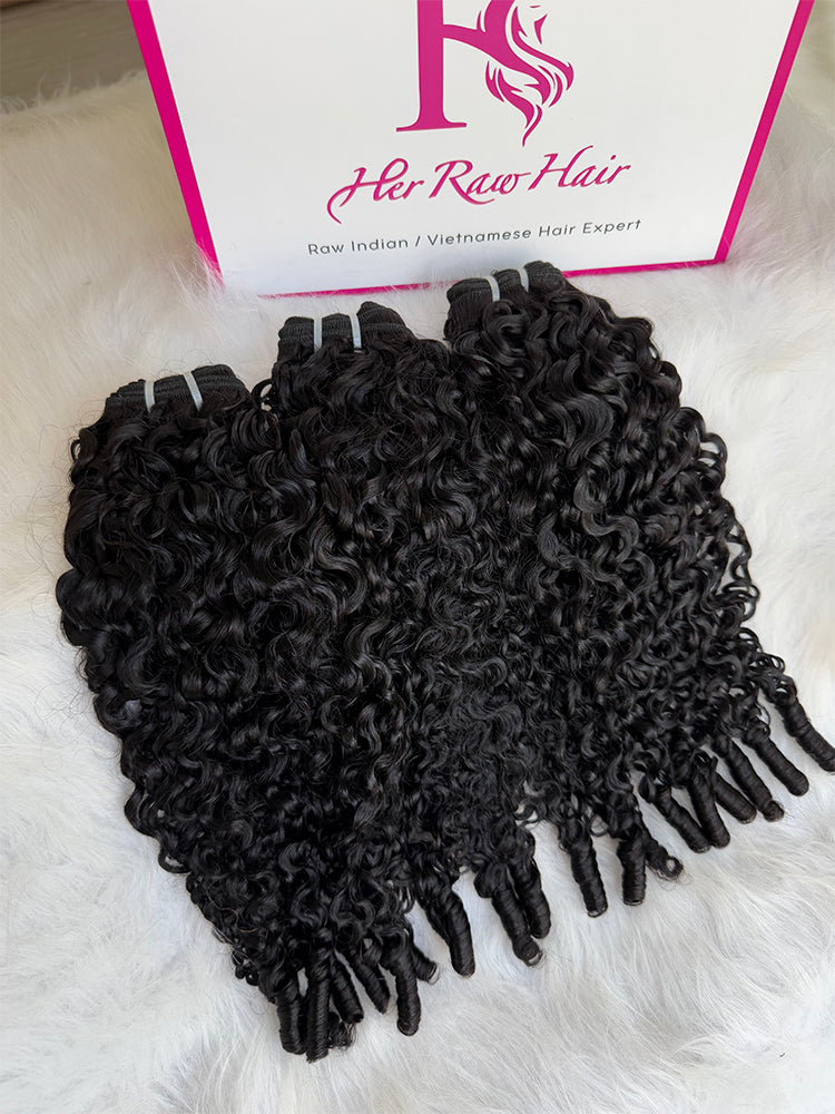 Indian Luxe Virgin Burmese Spiral Hair Bundle Deal