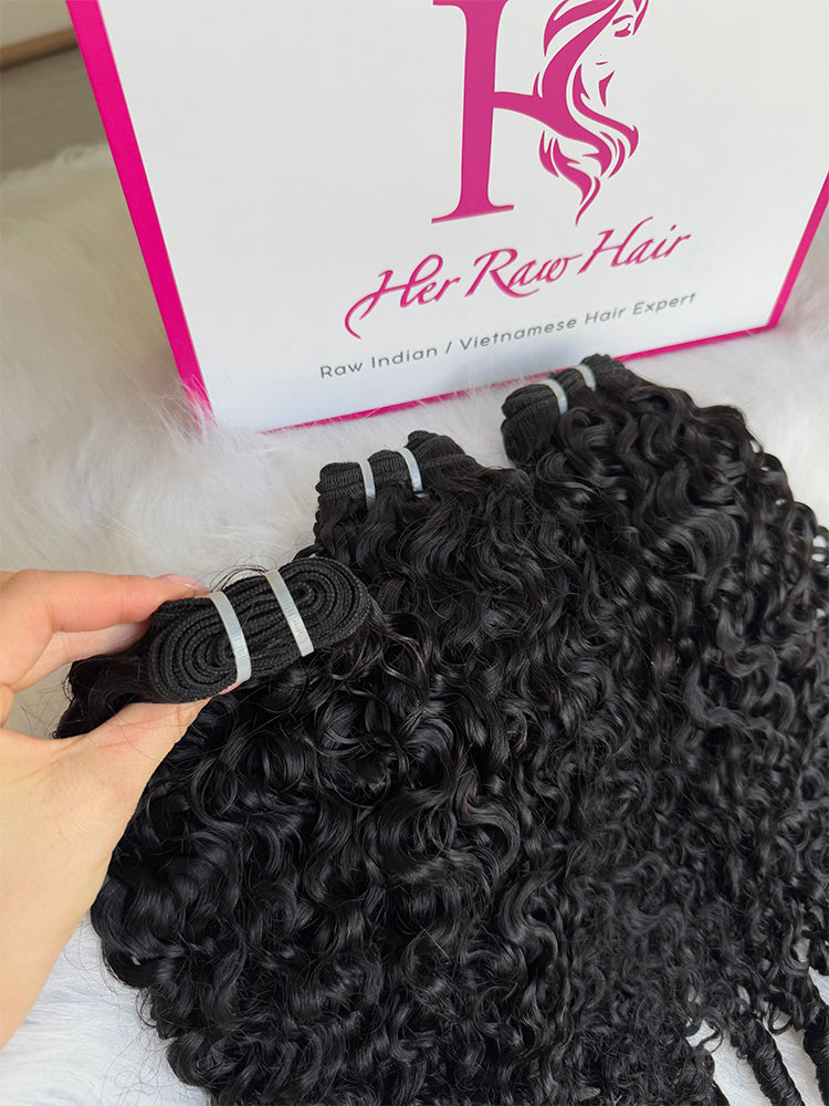 Indian Luxe Virgin Burmese Spiral Hair Bundle Deal