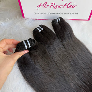 Indian Luxe  Virgin Yaki straight Hair Bundle Deal