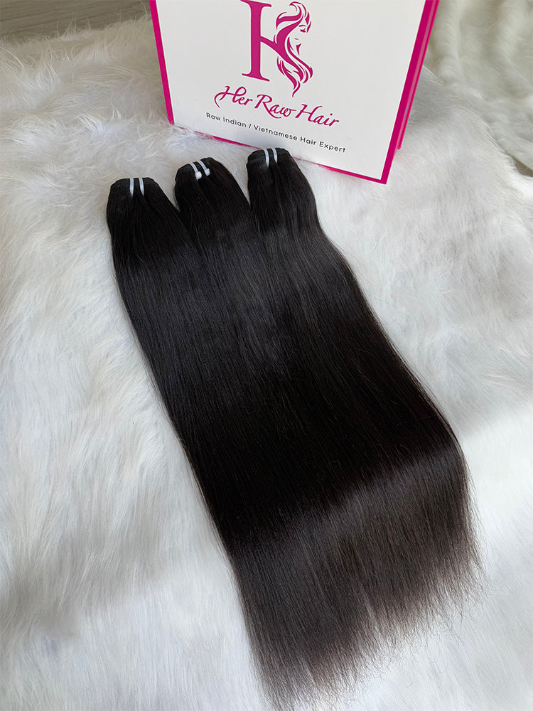 Indian Luxe  Virgin Yaki straight Hair Bundle Deal
