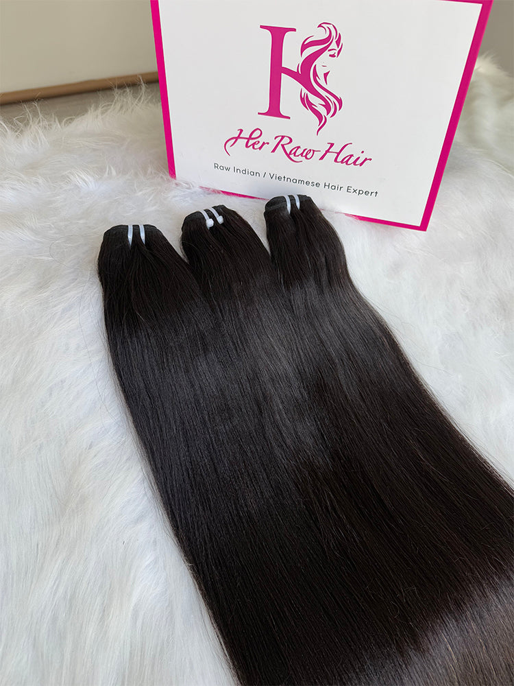 Indian Luxe  Virgin Yaki straight Hair Bundle Deal