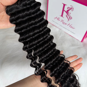 Indian Luxe Virgin deep wave Hair Bundle Deal