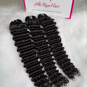 Indian Luxe Virgin deep wave Hair Bundle Deal