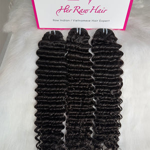 Indian Luxe Virgin deep wave Hair Bundle Deal