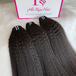 Indian Luxe Virgin kinky straight  Hair Bundle Deal