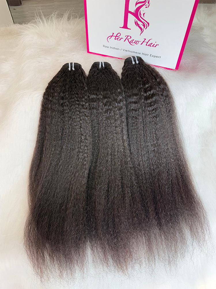 Indian Luxe Virgin kinky straight  Hair Bundle Deal