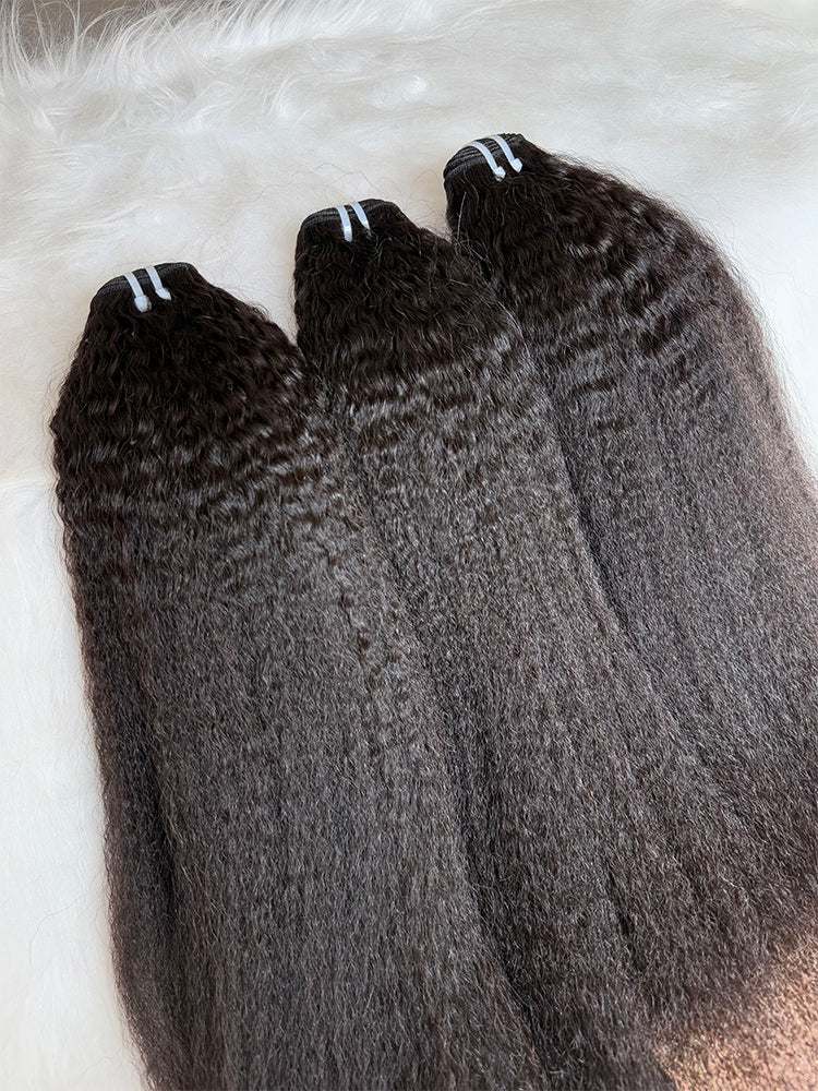Indian Luxe Virgin kinky straight  Hair Bundle Deal