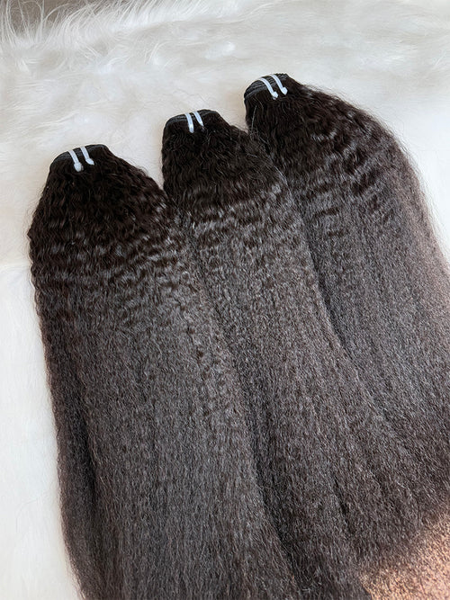 Indian Luxe Virgin kinky straight  Hair Bundle Deal