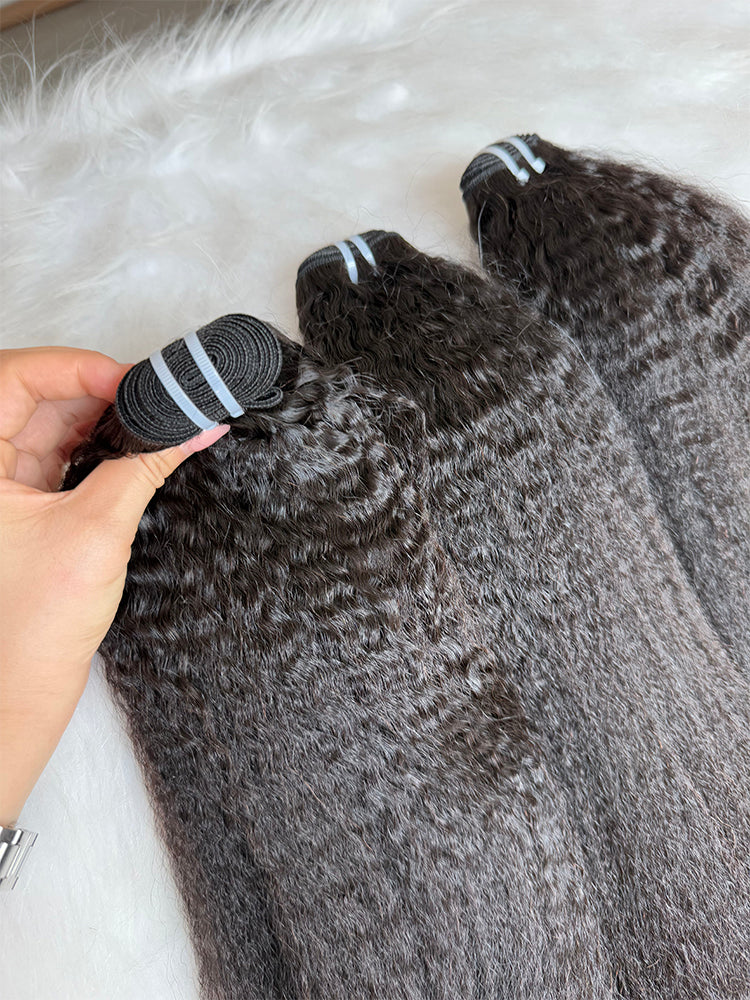Indian Luxe Virgin kinky straight  Hair Bundle Deal