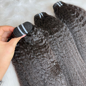 Indian Luxe Virgin kinky straight  Hair Bundle Deal
