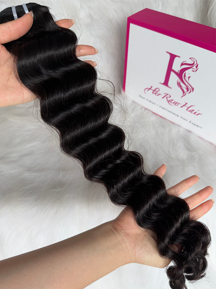 Indian Luxe Virgin loose deep Hair Bundle Deal