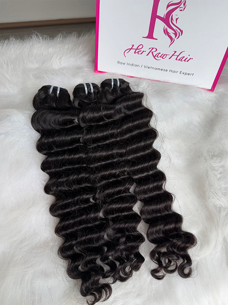 Indian Luxe Virgin loose deep Hair Bundle Deal