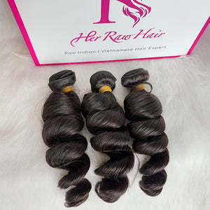 Indian Luxe Virgin Loose wave Hair Bundle Deal