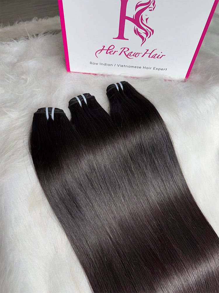 Indian Luxe Virgin Straight Hair Bundle Deal