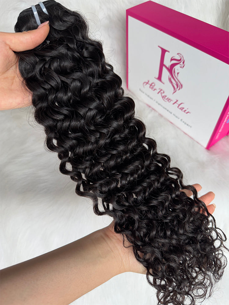 Indian Luxe Virgin Hair water wave  Bundle Deal