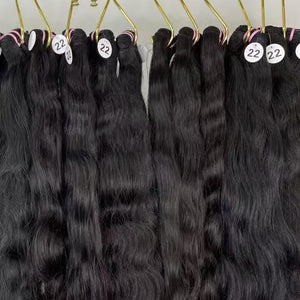 Raw wavy hair bundles 