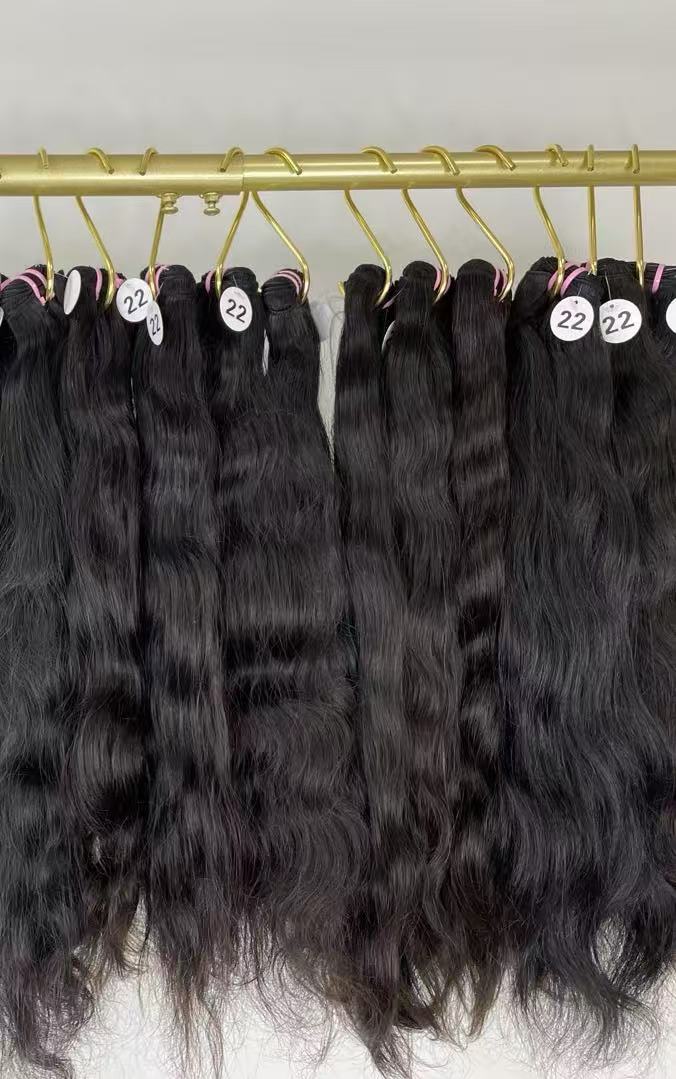 Raw wavy hair bundles 