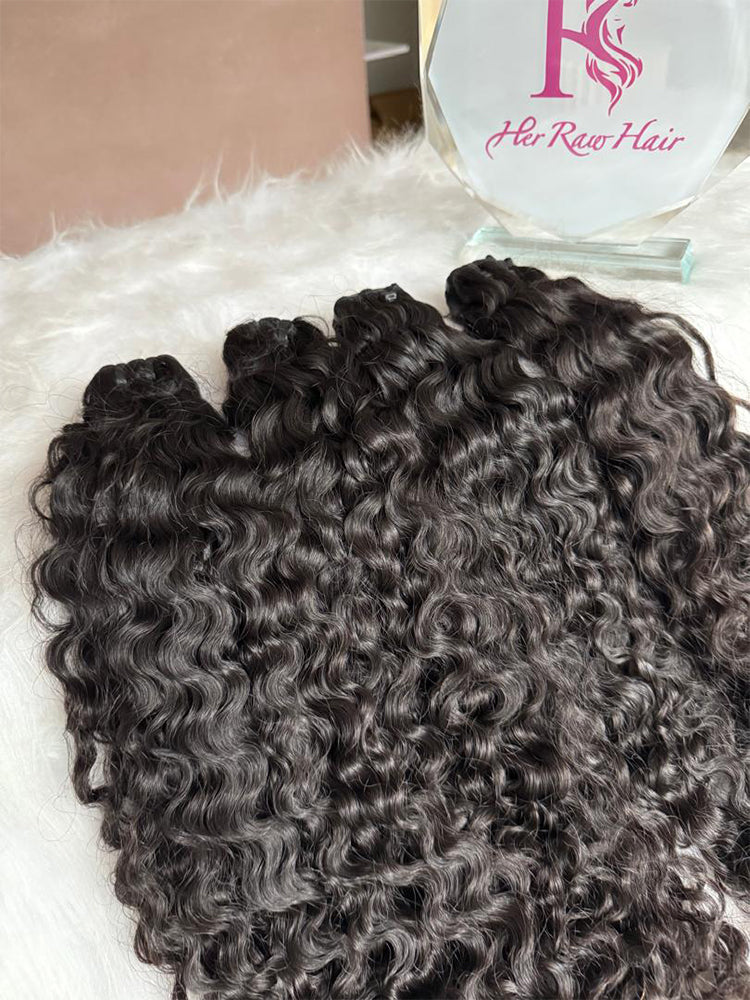 Vietnamese Hair Raw Double Drawn Bone Straight Bundles Deal