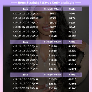 Vietnamese Hair Raw Double Drawn Bone Straight Bundles Deal