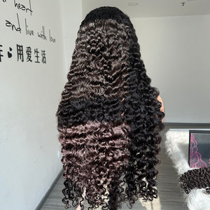 Vietnamese Luxury Burmese curly mink hair closure lace wig