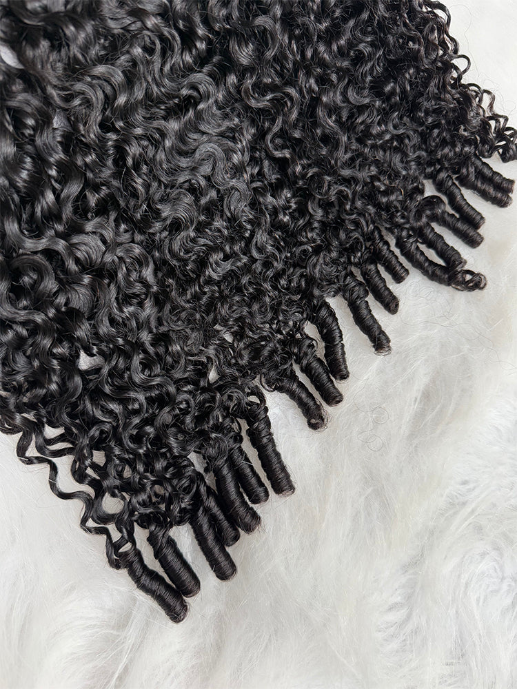 Cambodian Burmese Spiral curly Luxury Virgin hair bundle deals