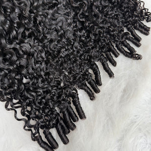 Cambodian Burmese Spiral curly Luxury Virgin hair bundle deals